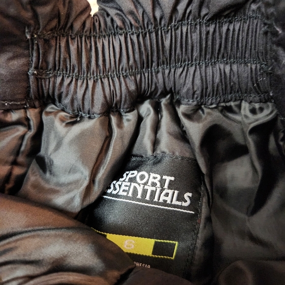 Black Cargo Snow Pants Sport Essentials sz 6 - Picture 2 of 11